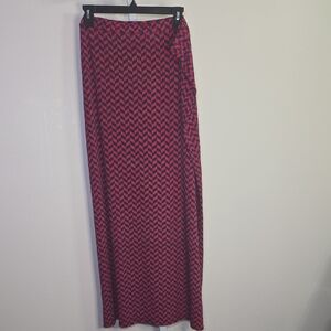 Leota Red‎ And Blue Maxi Pencil Skirt Casual Resort Wear